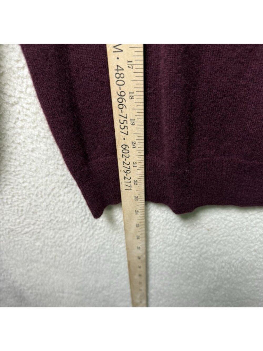 Quince Cashmere Sweater Women’s Medium Burgundy - Picture 4 of 6